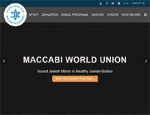 Tablet Screenshot of maccabi.org