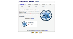 Desktop Screenshot of maccabi.it