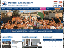 Tablet Screenshot of maccabi.hu